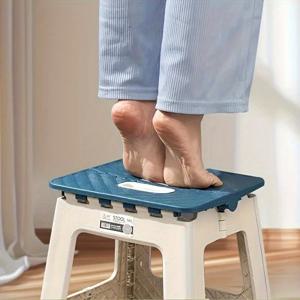 TEMU 가볍고 튼튼한 접이식 스툴 - 휴대용 컴팩트 디자인, 견고한 플라스틱 제작, 주방, 욕실, 캠핑, 피크닉에 적합