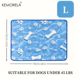 TEMU KEMORELA [2026 업그레이드 쿨링 강아지 매트리스] 여름 반려동물 쿨링 매트/강아지 수면 매트 - 땀 흡수 표면 - 반려동물을 여름 내내 시원하고 편안하게 유지