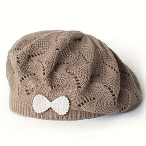 TEMU 1개 신상 가을/겨울 패션 단색 베레모 여성용 모자 슬러치 모자 다양한 색상