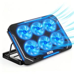 TEMU KORELAN 노트북 쿨링패드 강력한 터보팬 게이밍 노트북 전용 13-18인치 높이조절 노트북 액세서리