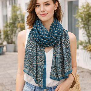 TEMU 여성용 2-in-1 쉬폰 스카프 | 봄 여름 통기성 좋은 다용도 | 패션 출퇴근 여행용 숄 | 한국 스타일 에어컨 실내용 랩