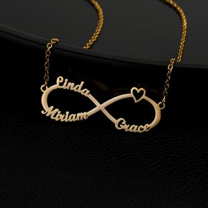 TEMU 맞춤 패션 스테인리스 스틸 컷 인피니티 루프 심볼 레터 목걸이, 개인 맞춤 러브 영어 이름 펜던트, 라이트 럭셔리 18K 금도금 주얼리, 그녀를 위한 특별한 이상적인 선물, 남성, , 어머니, 가족, 친구, 딸에게 적합