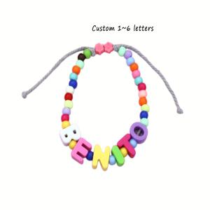 TEMU [맞춤 제작] 1개 맞춤형 컬러풀 아크릴 대문자 반려동물 목걸이, 여름 멀티컬러 맞춤 이름 테마 고양이/개 목걸이/가방 체인, 조절 가능한 사이즈로 반려동물 분실 방지, 스타일리시하고 생동감 있는 반려동물 액세서리. (1-3/1-6/1-9개 영문자로 맞춤 가능)
