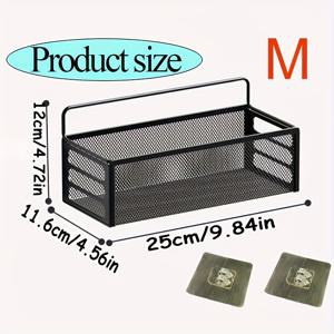TEMU 욕실용 스토리지 랙 1개 - 주철 메쉬 벽걸이 선반 - 무드릴 벽선반 - 화장지 홀더 - 화장품 및 세면도구 정리 - 욕실용품 - 욕실 액세서리 - 홈 데코, 선반
