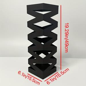 TEMU 스파이럴 우산홀더가 있는 헤비듀티 철제 우산대 - 현관, 로비, 사무실에 적합한 견고한 베이스 - 현대적 & 전통적인 금속 우산걸이, 가정, 호텔, 상업용 - 내구성 있는 우산 디스플레이 스탠드