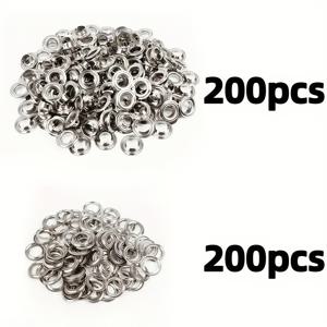 TEMU 400개 아이렐 버클 10mm 내경, 인조 가죽, 벨트, 차양, 천, 타포린에 적합, 다기능 아이 버클 | 내구성 좋은 금속 버클, 아이 버클 공예