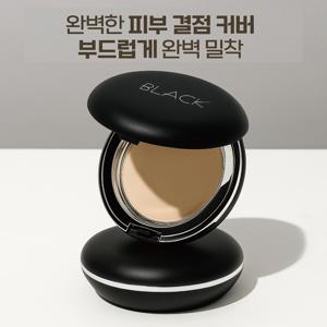 TEMU 앙쥬 블랙 커버리지 에센셜 팩트 10g (본품+리필) 21호/23호 지속 쿠션 광채 커버 고체파운데이션