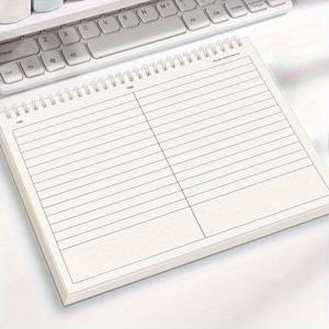 TEMU 1개 B5 사이즈 플립형 나선형 노트 - 색인 페이지 포함 두꺼운 종이, 무광 커버, 줄자형 종이, 대학 시험 준비, 학습 노트 및 오류 수정에 적합, 대학 노트 | 무광 커버 노트 | 튼튼한 나선형 제본