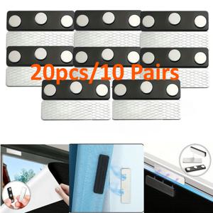 TEMU 모던 자석 블라인드 클로저 키트 - 강력 접착 커튼 홀더, 블랙 & 화이트 플라스틱 자석 클립 (블라인드용), 거실 홈 데코를 위한 세련된 창문 장식 액세서리