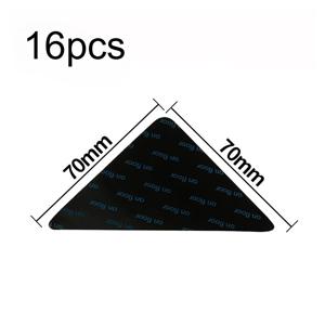 TEMU 16개 러그 그립퍼, 미끄럼 방지 고정 스티커, 단단한 나무 바닥, 타일 대리석 바닥용 미끄럼 방지 카펫 매트, 양면 접착 카펫 클립 모서리 평탄 유지, 제거 가능한 카펫 테이프 (러그용)