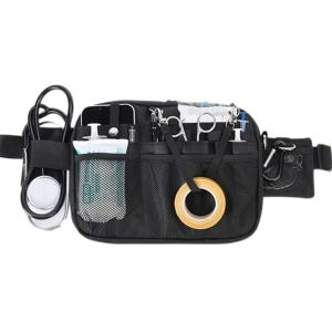 TEMU 간호사용 다용도 정리함 팬티 백 힙백 허리 팩 파우치 케이스 (다중 수납 공간 및 테이프 홀더 포함, 의료 가위 케어 키트 도구용)