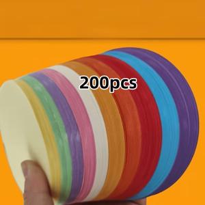 TEMU 더 두껍고 튼튼한 컬러 원형 무지 아트 카드스톡 | 10색 세트, 공예, 페인팅, 캘리그라피, 콜라주 스크랩북, 마인드 맵핑, 불렛 저널링 및 선물용 창의적인 장식에 적합