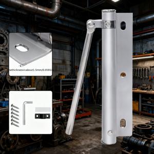 TEMU 조절 가능한 스테인리스 스틸 자동문 스프링 | 녹방지, 접이식 디자인, 홈 & 오피스용, 광택 처리