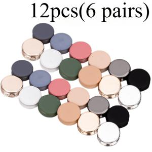 TEMU 12개 (6개) 재단 불필요 의류 클립 세트, 스타일리시한 머리 스카프 또는 스카프용 클립, 스웨터 또는 셔츠용 납작한 원형 홀더, 다양한 색상의 빠른 모양 클립, 재단 불필요 의류 추가, 디자인 의류 클립 컬렉션