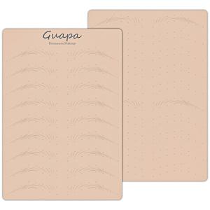 TEMU 2-in-1 양면 나노 눈썹 연습용 피부 | 반영구 화장 훈련용 사전 인쇄된 털 획 및 음영 연습