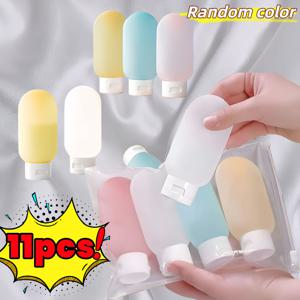 TEMU 11개 플라스틱 여행용 병 세트 (용량: 60ml/2.03oz), 샴푸 디스펜싱용, 리필 가능, 누수 방지, 무향 화장품 용기, 로션, 샤워 젤 및 제품에 적합
