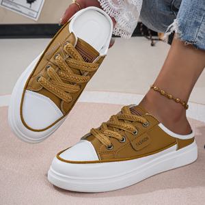 TEMU 새로운 스타일의 속이 빈 통기성 메쉬 여성 로드 런닝화, 로우탑 소프트솔 키높이 스니커즈, 편안하고 캐주얼한 여성 데일리 아웃도어 신발