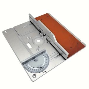 TEMU 알루미늄 라우터 테이블 삽입 플레이트 전기 목재 밀링 플립 보드 승/마이터 게이지 장부 게이지 가이드 세트 목공