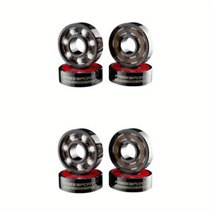 TEMU 8pk twolions 인라인 스케이트 또는 스케이트 보드 또는 스쿠터 용 7 개의 흰색 세라믹 비드가있는 고속 608rs 세라믹 베어링