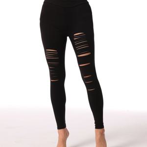 TEMU 여성용 블랙 스키니 레깅스, 독특한 컷아웃 디자인 - 고스트레치 소재, 올시즌 스트리트 스타일 레깅스, 성인용, 캐주얼 웨어 레깅스|모던 캐주얼웨어|스트레치 소재