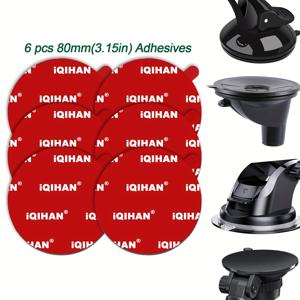 TEMU 대시보드 흡착 컵 마운트용 접착식 패드 교체품, 80mm(3.15