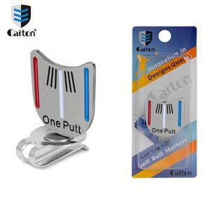 TEMU Caiton 퍼터형 골프 모자 클립 1개, 자석식 볼 마커 포함, 내구성 강한 탈부착식, 골프 모자에 쉽게 부착, 선물