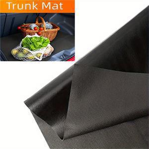 TEMU 범용 방수 PVC 트렁크 매트, 미끄럼 방지 부츠 라이너 및 차량, 캠핑, 강아지 케이지에 적합한 미끄럼 방지 보호 바닥 매트 특징 - 간편하게 맞춤 제작 가능, 차량 내 미끄럼 방지 기능 제공