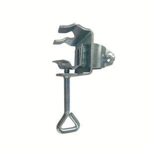 TEMU 스테인리스 스틸 은백색 햇빛가리개 고정 클립 1개, 휴대용 소형 우산꽂이, 경량 야외 해변 파라솔 클립, 발코니 클립