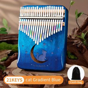 TEMU 초보자용 21키 칼림바 세트 - 완벽한 생일 선물 피아노 액세서리