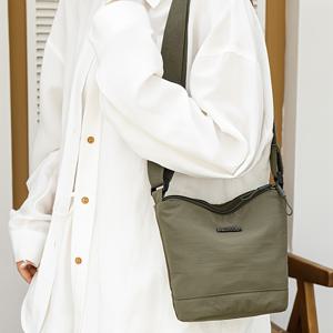 TEMU 여성용 대용량 멀티컴파트먼트 크로스바디백, 휴대용 소형 가방, 한국 스타일 다용도 가벼운 폰파우치, 편리한 동전지갑, 패셔너블 숄더 크로스바디 버킷백