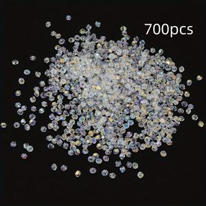 TEMU 700개 우아한 M 유리 비코너 비즈, 목걸이 및 목걸이 제작용 - 완벽한 주얼리 제작