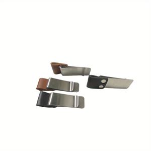 4개 펜 홀더, 스테인리스 스틸 펜 홀더 연필 홀더, 여행용 노트북 추가 용품, 지갑형 펜 홀더, 빈티지 다이어리 루스리프 노트북 펜 홀더 사무용품