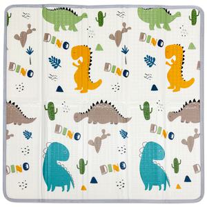 TEMU 접이식 놀이 매트, 50x50인치 x 0.4인치 두께의 안전 폼 놀이 매트, 사용 가능한 50x50인치 플레이펜 매트, 양면 패턴(해마 & 별)의 휴대용 바닥 매트, 크리스마스/추수감사절 선물