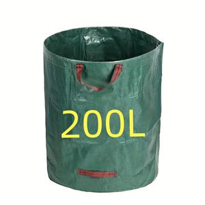 TEMU 헤비 듀티 정원 쓰레기 봉투, 손잡이 달린 200갤런 정원 낙엽 봉투, 녹색 쓰레기 봉투, 재사용 가능한 내구성 좋은 정원 낙엽 봉투, 마당 쓰레기 봉투, 청소 용품, 청소 도구, 신학기 용품