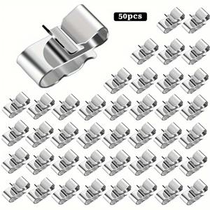 TEMU 50개 태양광 패널 클립 스테인리스 스틸 발전기 클립