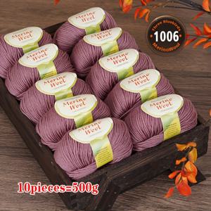 TEMU 10가닥 실, 신상 메리노 울 뜨개실, 고품질 울볼, 따뜻한 니트 실, 니트 베스트 스웨터 재킷, 고품질 뜨개실