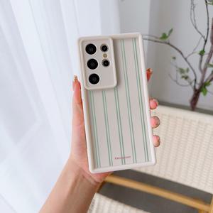 TEMU 폰 케이스: 그린 라인 편안한 그립감, 내구성과 스타일리시, 고품질 보호 케이스, 갤럭시 S24/S23/S22/S21/A55/A54/노트 20 및 기타 시리즈 호환, 블랙/화이트 배경, 충격 방지