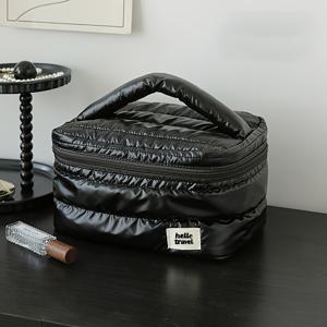 TEMU 휴대용 메이크업 가방 여행용 세면도구 가방 여성용 대용량 휴대용 다기능 메이크업 도구 화장품 보관 가방