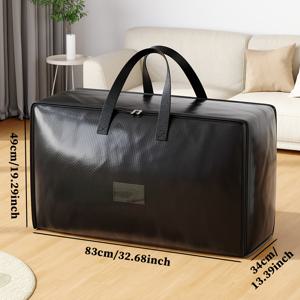 TEMU 다용도 대용량 가정용 옷과 이불 보관백, 이동식 가방, 장난감 및 옷 보관용 직조백, 가정용 이불과 옷, 다양한 보관 시나리오에 적합, 침대 밑 보관용