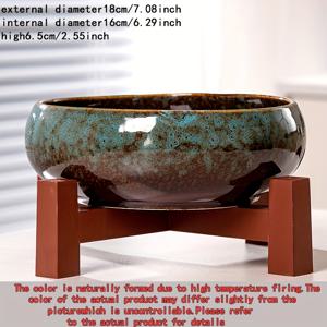 TEMU 고온 전자레인지 변환 세라믹 수경 화분, 구멍 없는 수경 식물 화분, 화분용 구리 돈잔치, 가정 사무실 세라믹 화분, 안뜰 실내외 범용 제품 원예 선물 홈 데코