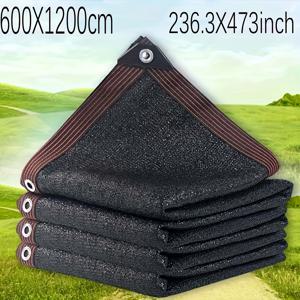 TEMU 초대형 블랙 선쉐이드 메쉬 - 고밀도 폴리에틸렌 메쉬, 온실, 테라스, 식물, 파빌리온, 포치용 - 19.6x26피트 및 19.6x32.8피트 사이즈 제공