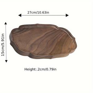 TEMU 북미 발통 솔리드 우드 접시 - 과일, 샐러드, 티 트레이에 적합