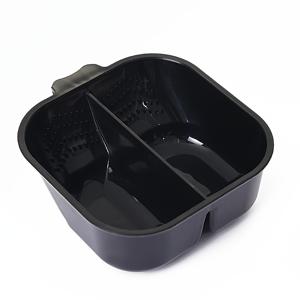 TEMU 손잡이가 달린 헤어 염색 믹싱 볼, 대용량 듀얼 모양 헤어 염색 욕조