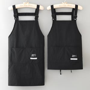 TEMU 1개/2개, 세련되고 산뜻한 앞치마, 라이트 베이지의 친화적인 부드러움, 긴형 및 짧은 형 옵션 선택 가능, 사무 작업, 페인팅, 요리, 꽃꽂이 등에 적합