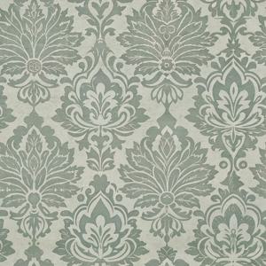 TEMU 유럽풍 클래식 고급 자가 점착 벽지 1롤 - 회색-녹색 브로카 패턴, 떼어내어 붙이는 알루미늄 포일 시트지, 탈착 가능, 거실, 침실, 서재, 식당 및 기타 벽에 적합, 옷장 리모델링