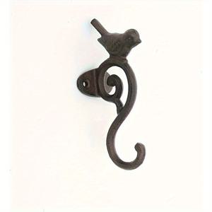 TEMU 1개 빈티지 러스틱 컨트리 스타일 헤비듀티 주철 새 모양 벽걸이 후크 - 실내/외부 정원, 파티오, 울타리 장식용 내구성 있는 페인트 마감 - 코트, 열쇠, 가방, 도구 걸기 완벽 - 크리스마스, 추수감사절, 생일을 위한 독특한 집들이 선물, 훅