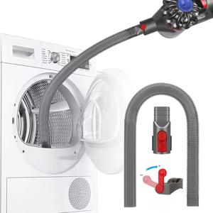 TEMU Dyson V7 V8 V10 V11 V12 V15용 플렉시블 진공 청소기 호스 키트, 차량 시트 및 좁은 공간 청소를 위한 헤어드라이어 통풍구 부착물