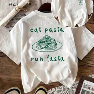 TEMU 여성용 Y2K 그래픽 티셔츠 - 