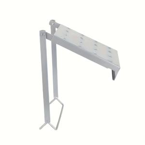 TEMU 페인트 사다리 플랫폼 추가, 미끄럼 방지 확장 사다리 작업 플랫폼 시스템, 공구 사다리 작업 트레이, 대형 사다리 호환 추가, 400파운드 무게 용량 (실버)