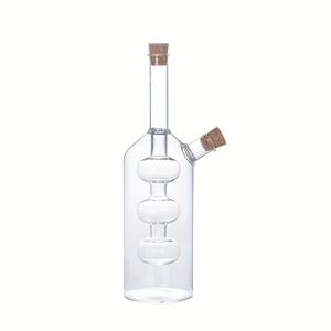 TEMU 2-in-1 유리 올리브 오일 디스펜서 병, 3가지 내부 라이너 형태, 긴목 유리 소스병, 올리브 오일 및 식초 디스펜서 세트, 1개